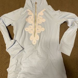 Lilly Pulitzer light blue popover xs NWT